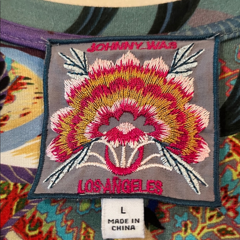 Johnny Was multi colored design. Very soft polyester blend